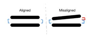 Burr alignment